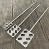 Lab Supplies 1pcs Rostfritt Stål Kvadratisk Typ Blade Paddle Leaf-Bredd 40mm 50mm 60mm 80mm Pumphjul omröring med stång för sitrrer