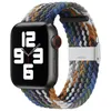 Banda de tela de nylon para la serie de correas de reloj de Apple 6 SE 5 4 3 38mm 40mm 42mm 44mm Elod de bucle solitario trenzado ajustable para iWatch Correa de reloj