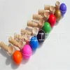 8 colori Big size 18 * 6 cm Kendama Ball Gioco tradizionale giapponese in legno Giocattolo Istruzione Regalo Giocattoli per bambini 2719 Y2