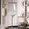 Wijnglazen Zet tulpen vorm loodvrij kristalglas goblet ribontwerp rode cocktail whisky champagne cup drinkgares
