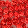 500 pz 3 cm Mini PE Artificiale Schiuma Rosa Teste di Fiore Per La Decorazione Domestica di Nozze Fatti A Mano Fiori Finti Palla Mestiere Rifornimenti Del Partito 210831