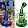 Klein Recycler Oil Rigs Cachimbos de água Beaker Bong Glass Water Bongs Smoke Glass Pipe Bubbler grande com junta de 14 mm