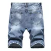 Herren Shorts Herren Streetwear Männer Ripped Sommer Jeans Kurze Mode Männlich Vintage Löcher Zerstört Gerade Denim Plus Größe Pantalones