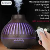 400ml Telecomando Air Aroma Ultrasuoni Umidificatore Umidificatore a colori Luci Xiomi Aromaterapia Elettrico Diffusore di olio essenziale per la casa 210724