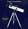 875 gånger Zoom Teleskop astronomisk professionell 1,25 tum ny uppgradering HD Night Vision Deep Space Star View Moon Meteor Dusch