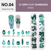 12Grids Nails Flatback Strass 26 estilos DIY Nail Art Diamantes Cristais Forma Mistura Gems Jóias Artesanato Decorações