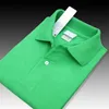 21SS Män Polo Classic Crocodile Polo Shirt Högkvalitativa Shorts Ärm Män Solid Bomull Polos Homme T-Shirts Mens Poloshirts VS10185