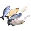 Electronic Artificial Fish Pet Stuffed Toy Plush Toys USB Charging Swing Simulation Fishes Cat Chewing Play Fun Toys