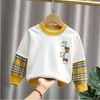 Children's Clothes Hoodies & Sweat shirts Pattern Girl Baby Clothing Yellow Children Colors Cartoon Boys Hoodie Sweatshirt