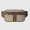 Heuptas voor heren 574796 Heuptasje voor heren Luxe heuptassen Unisex Heuptas Beige Zwart Crossbody voor dagelijks reizen 474293 Echt leer Man Messenger Schoudertasje