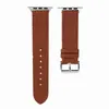 Cinturino per cinturini di design di lusso per cinturino Apple Watch 42mm 38mm 40mm 44mm iwatch 5 4 3 2 cinturini moda lettera stampa cinturini in pelle