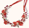 Couronne de perles de marguerite pour enfants, guirlandes de ruban faites à la main, bijoux pographie, accessoires de cheveux pour filles, A66507457761