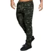 Män Casual Lace Up Joggers Pants Cargo Combat Byxor Solid Färg Camouflage Printed Sweatpants Hip Hop