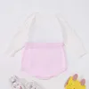 Kids Girl Bodysuits Baby Clothes Handmade Love Shape Knitting Infant Autumn Knitted Coveralls Children Clothing 210417