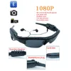 Lunettes de soleil Camés de soleil Caméscopes 1080p Caméra de lunettes avec Bluetooth MP3 Player DV Casque de conduite Enregistreur Mini DV DVR DVR