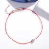 Armband Pflaume Blume Paar Armband Frau Rote Linie Faden Schnur Seil Schmuck Armbänder Für Frauen