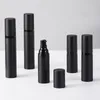 15ml/30ml/50ml Upscale Matte Black Vacuum Press Pump Lotion Bottle Leakproof Airless Top Perfume Spray Atomizer Jar