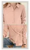 Blusas Mujer De Moda Blouse à manches longues Chemises Casual Loose Femmes Tops Blanc Rose Elegantes Vintage Sexy 316G 210420