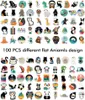 100Pcs-Pack Cute Mixed Animals Vinyl Sticker Waterproof Stickers Lot for Water Bottle Laptop Planner Scrapbook Wall Skateboard Journal Organizer Kids Teens Decals