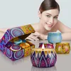 Velas aromáticas Set de regalo Soja Portable Travel Tin Candle Poner en fragancias Aceites esenciales para aliviar el estrés Baño de aromaterapia Decoración para el hogar 4pcs / set Juegos de vidrio HH21-367