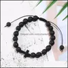 Beaded, Strands Bracelets Jewelry Cross Charm 8Mm Beaded Handmade Men Women Prayer Beads Yoga Rope Woven Drop Delivery 2021 1Cm5I