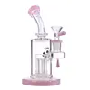 ロイヤルダッビットオイルリグ6アームツリーアタッチボトムウォーターパイプHookahs 7 ''フェナレ14.5mmリサイクルャPERC Quartz Banger Glass Bong