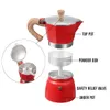 3 Tassen 150 ml/300 ml Mokka-Latte-Kaffeemaschine, italienischer Moka-Espresso-Aluminiumbecher, achteckiger Perkolator-Topf, Herd-Kaffeemaschine 210408