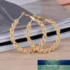 Hoop & Huggie Round Earring For Women Gold Color And Silver Plated Chain Clause Nice Shape Fashion Gift Party Jewelry E0141
