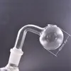 Tubi per bruciatore a nafta in vetro di grandi dimensioni con 10 mm 14 mm 18 mm maschio femmina 40 mm sfera in vetro Pyrex Ciotola per olio Adattatore per unghie per olio da fumo per dab bong