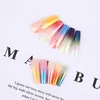 24PCS DIY Полный обложка Подсказки для ногтей Aurora Dazzle Color Gradient Поддельные ногти съемные ногти Удлинительные оформления маникюра