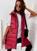 Herbst und Winter Damen Mantel Weste mittellange Weste Plus Size Streetwear ärmellose Jacke gesteppt 211120