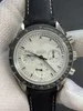 OM Limited Edition Часы Диаметр 42 мм с ручной раной ST19 Venus Column Ручной цепной хронограф механическое движение