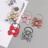 20pc/lot Mini 2" Solid Baby Elastic Rubber band Head rope Leather Bow Tie For Girls Headwear Hair Accessories