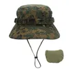 Summer Outdoor Hiking Camping Men's Camouflage Basin Fisherman Hat Sunscreen Bionic Jungle Supplies Hats