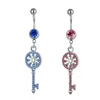 d0078 1 color clear color star belly ring nice style belly ring with piercing body jewlery navel belly ring body jewelry6410951