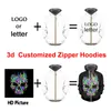 Men's Hoodies & Sweatshirts IFPD EU/US Size Stitching Long Zipper Hoodie 3D Flower Leaf Print Paisley Pattern Fall/winter Sleeve Pullover Pl