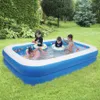 US Stock Inflatable Swimmingpool Tillbehör Vuxna Barnbadkar Utomhus Inomhus Hem Hushållsbebyggig slitstark väggtjocklek 0.3mm