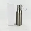 450ml Sublimation Water Bottle with Rope Double Wall Stainless Steel Insulated Vacuum Tumbler Eco Friendly Outdoor Portable Sport Kettle