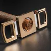 Zigarrenschere aus Edelstahl, kubanisches Zubehör, verdicktes zweischneidiges Messer, Geschenkbox-Set