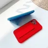 Candy Color Wrist Strap Stents Phone Cases For iPhone 12 Pro Mini 11 X XR XS Max 7 8 Plus SE Liquid Silicone Cover