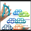 Grips Hand Gripper Sile Finger Expander Exercise Grip Wrist Strength Trainer Exerciser Resistance Bands Fitness Nv15M Tu2Sd