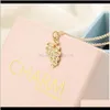 Necklaces & Pendants Jewelry Drop Delivery 2021 Fashion Fruit Grape Pendant Gold And Sier Plated With Metal Chain For Women Necklace Lover Gi