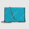 Marmont Multicolor Mini WOC Bag 474575 Vibrant Blue Canvas Super Nice Silver Hardware and Chain Crossbody Bags