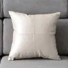 Cuscino/cuscino decorativo per divano, panca lunga, 45 x 45 cm, in pelle PU, per la casa, per dormire