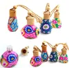 Polymer Clay Car Perfume Bottle Cars Hanging Decoration Essential Oils Diffusers Perfumes Pendant Bottles Fragrance Air Fresher Ornament SN2531