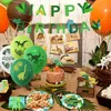 DHL Ship Dinosaur Theme Party Dinosaur Balloon Disposable Tableware Set Kids Boy Birthday Party Decoration Jungle Party Baby Shower Favor Wholesale