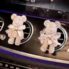 Interior Decoration Outlet Vent Air Freshener Fragance Bling Crystal Bear Perfume Smell in the Car Auto Accessories