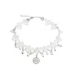 Collares Sexy Gothic Chokers Crystal White Lace Neck Choker Necklace Retro Women's Halloween Jewelry Collar Necklace