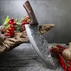 Wydajne nożem nożem Cleaver Japońskie nożem z wysokim węglowym stalą ręcznie robioną kuchenną noża noża do noże
