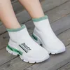 Çocuklar Ayakkabı Çocuk Çorap Sneakers Yüksek Üst Erkek Okul Ayakkabı Siyah Tasarımcı Yumuşak Kızlar Spor Sneakers Toddler Tenis Infantil 210729